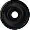 Ekena Millwork Melonie Ceiling Medallion (Fits Canopies up to 6 3/8"), 16"OD x 3 5/8"ID x 3/4"P, Jet Black CM16MLBLF - alternate 1